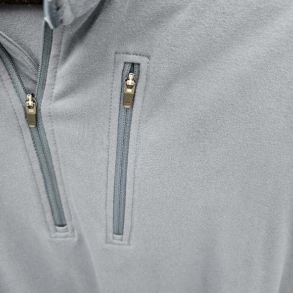 Ridgecut Toughwear Blue Quarter-Zip Performance Pullover Chest Pocket Size L - Picture 5 of 16